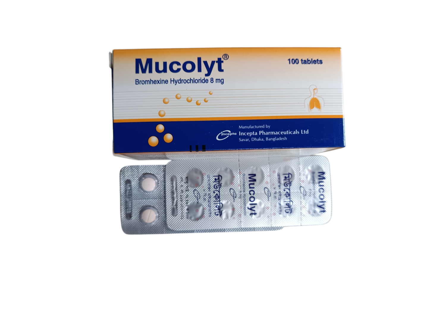 TAB: MUCOLYT 8MG
