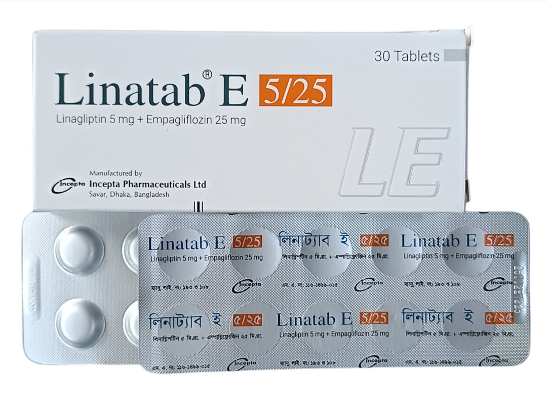 TAB : LINATAB E 5/25 MG