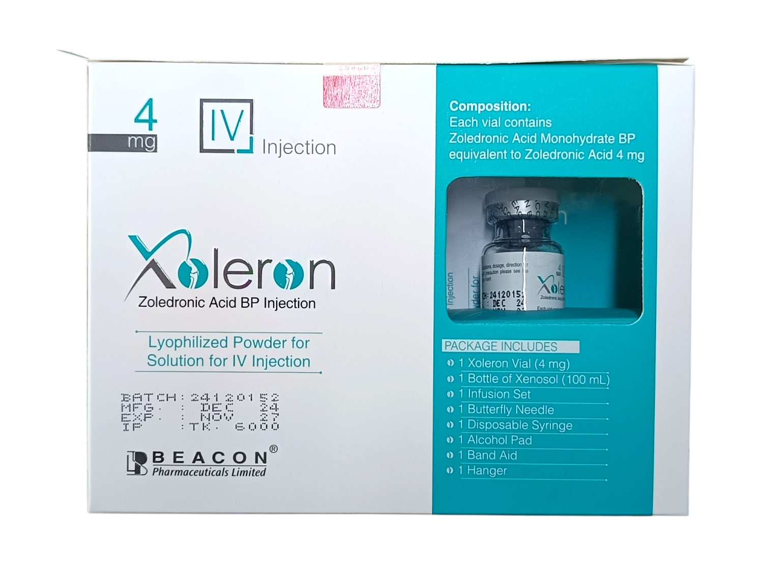 INJECTION : XOLERON 4MG