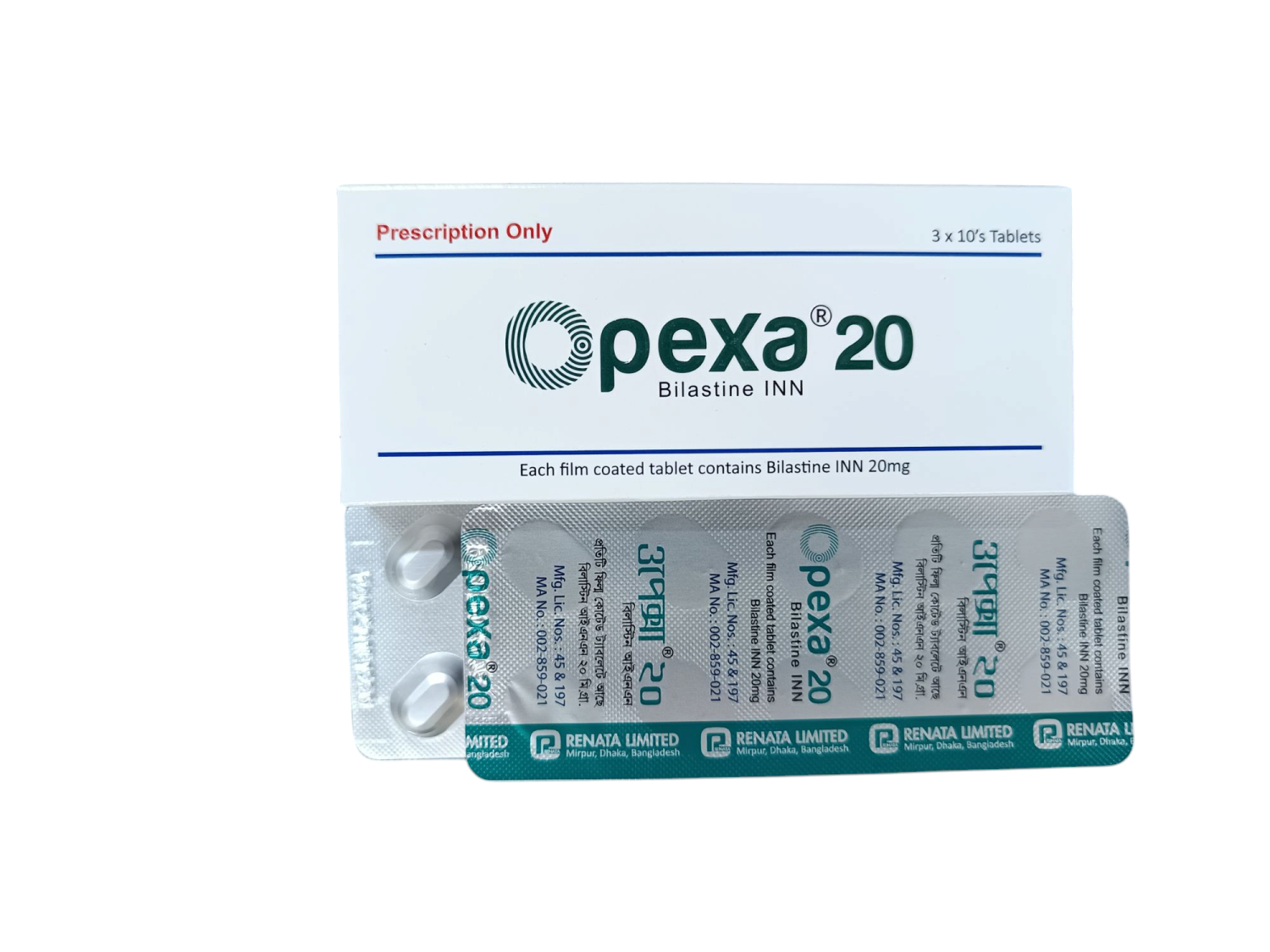 TAB:  OPEXA 20MG