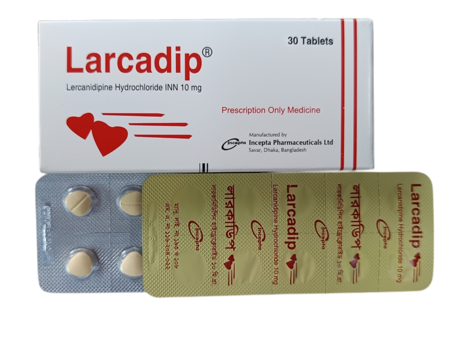 TAB: LARCADIP 10MG