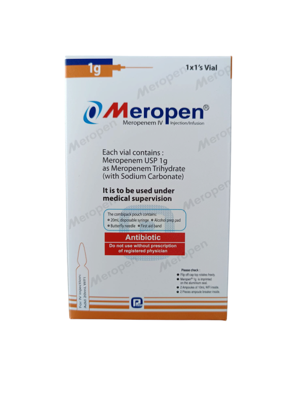 INJECTION : MEROPEN 1GM IV
