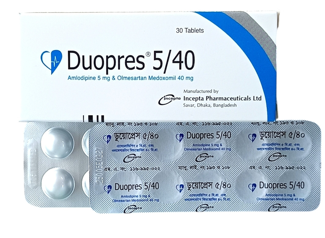TAB : DUOPRES 5/40MG